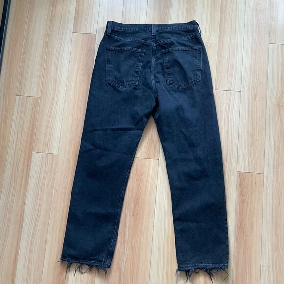 Agolde Black Straight Leg Jeans - Picture 5 of 5